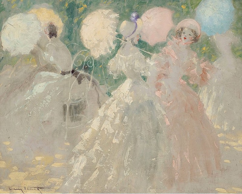 Louis Icart - The Umbrellas. Картины с аукционов Sotheby’s