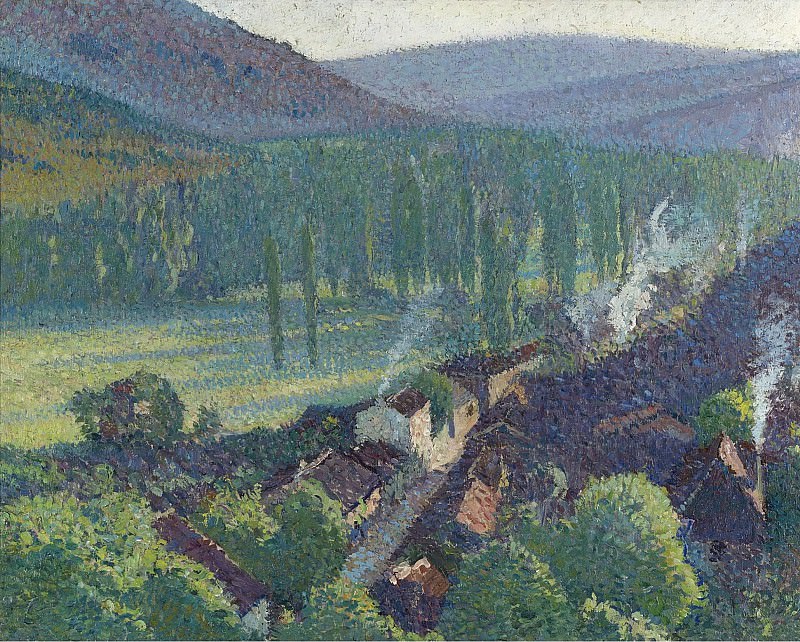 Henri Martin - Labastide-du-Vert, Valley of Lot, 1905. Sotheby’s