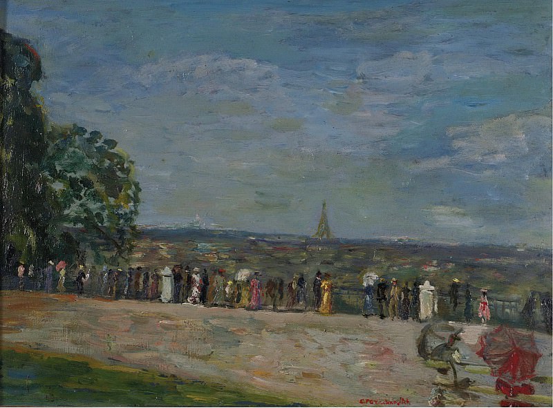 Constantin Terechkovitch - View of the Park of Saint-Cloud. Sotheby’s