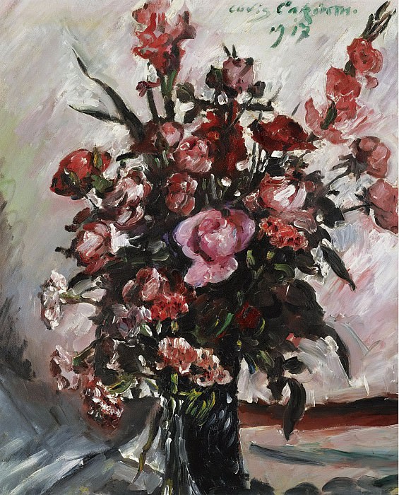 Lovis Corinth - Pink Roses, 1917. Sotheby’s