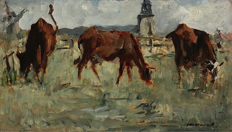 Eduard Manet - Cows at the Pasture, 1873. Sotheby’s