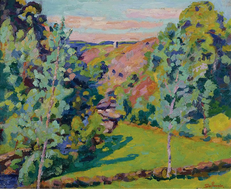Armand Guillaumin - The Valley of Sedelle, 1920. Картины с аукционов Sotheby’s