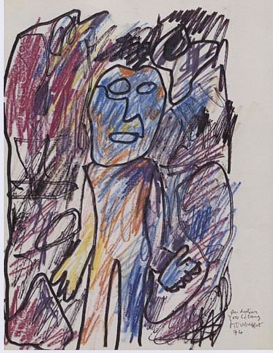 Jean Dubuffet Personnage 38804 1146. часть 3 -- European art Европейская живопись