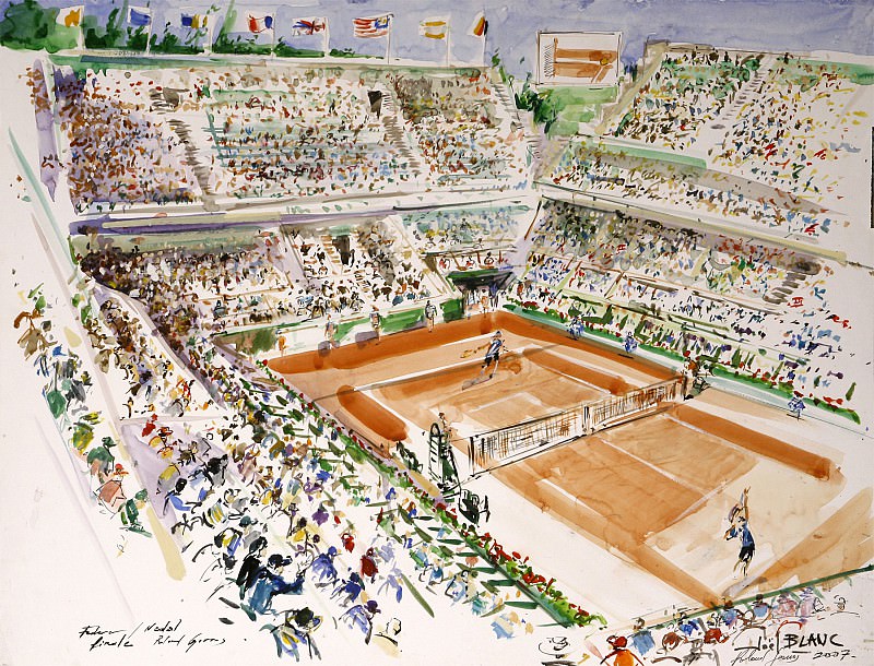 JOГ‹L BLANC Roland Garros Finale 2007 42128 3449. часть 3 -- European art Европейская живопись