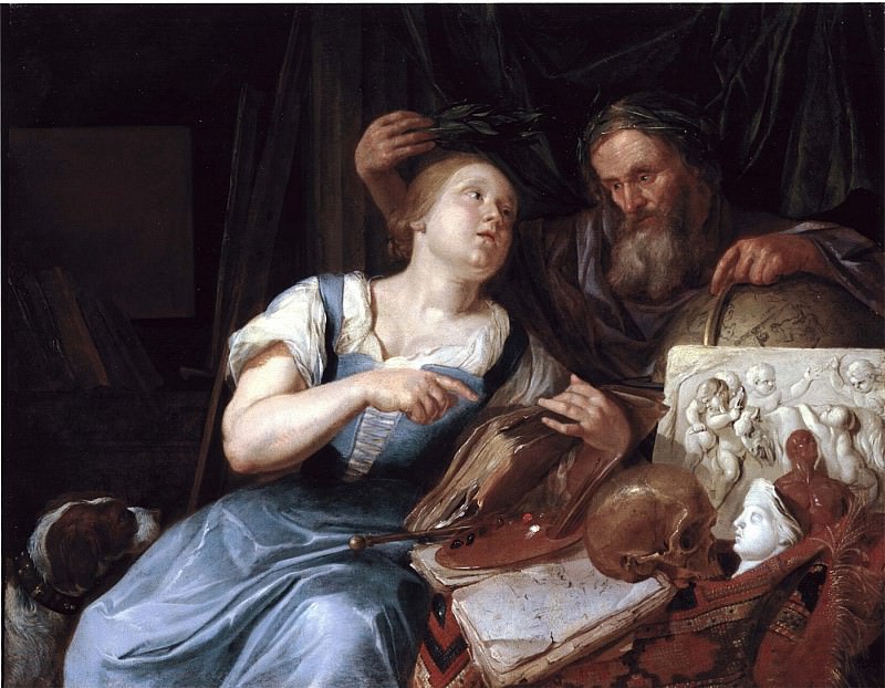 Jacob van Toorenvliet An Allegory of Painting 33032 172. часть 3 - европейского искусства Европейская живопись