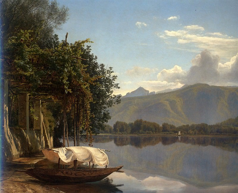 JANUS ANDREAS BARTOLIN La Cour View of Lake Lugano 32226 172. часть 3 -- European art Европейская живопись