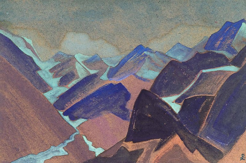 Glaciers Lahul # 68. Roerich N.K. (Part 4)