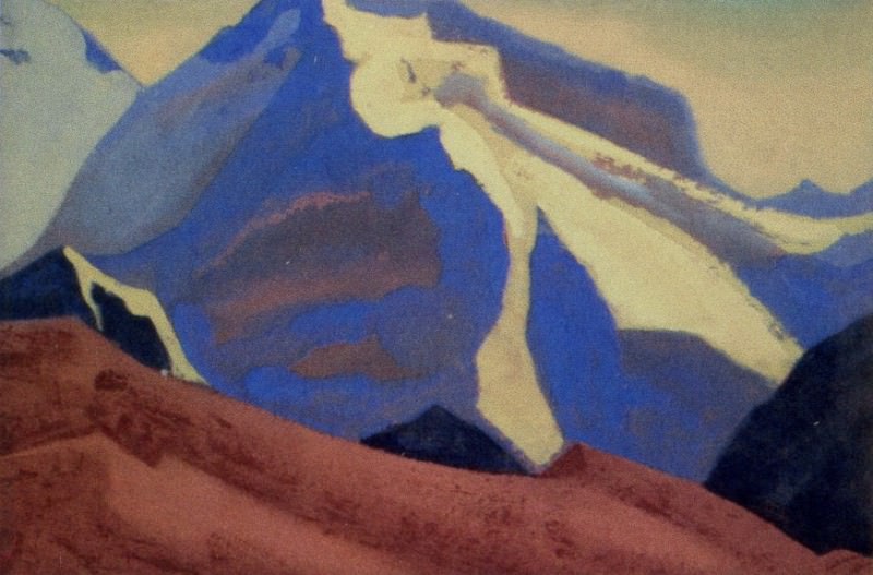 Himalayas # 98 Blue Rush. Roerich N.K. (Part 4)
