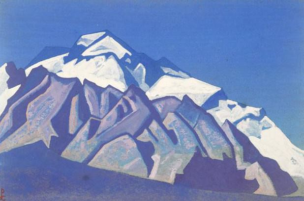 Himalayas # 55 Ancient stones snowy mountains. Roerich N.K. (Part 4)
