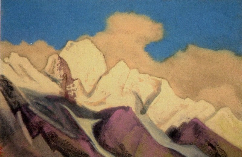 Convent # 58 (Clouds over mountains). Roerich N.K. (Part 4)