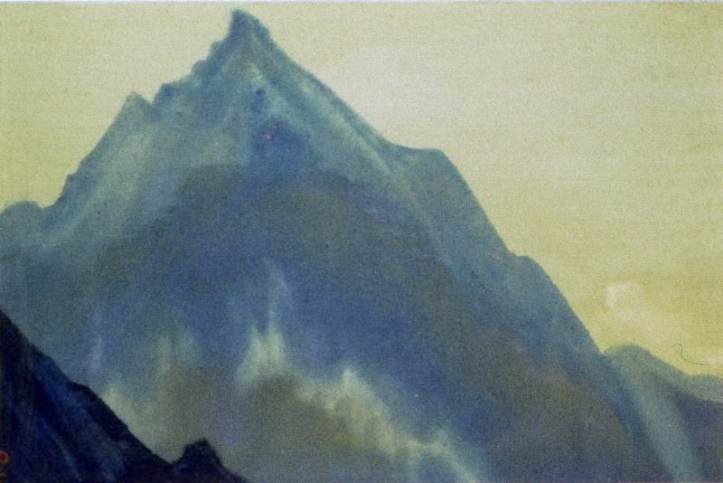 The Himalayas # 79 The Lonely Cliff. Roerich N.K. (Part 4)