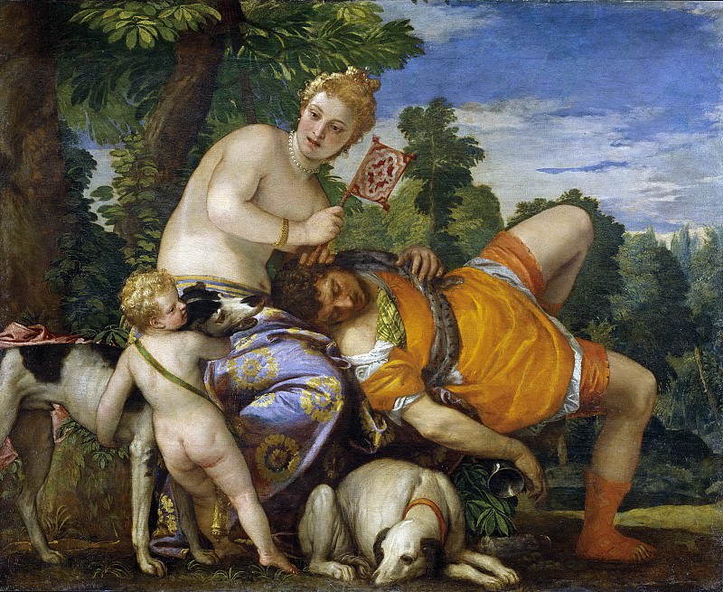 Веронезе -- Венера и Адонис. Часть 1 Музей Прадо