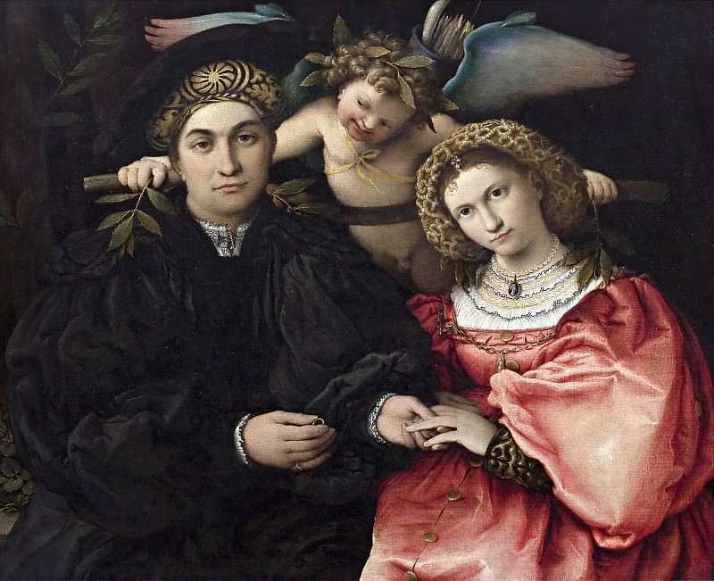Lotto, Lorenzo -- Micer Marsilio Cassotti y su esposa Faustina. Part 1 Prado museum