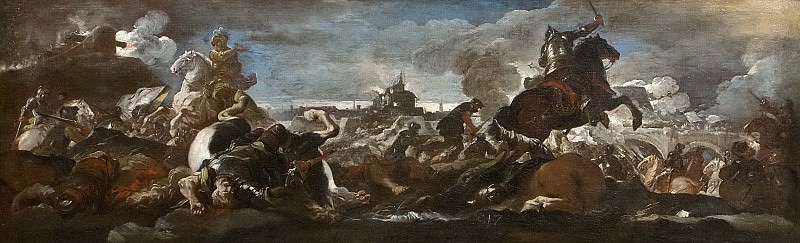 Giordano, Luca -- Batalla de San Quintín. Part 1 Prado museum