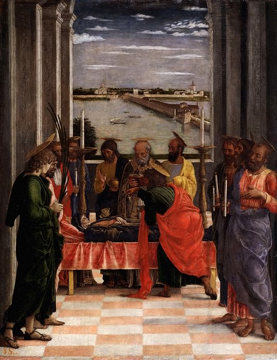 Mantegna, Andrea -- El Tránsito de la Virgen. Part 1 Prado museum