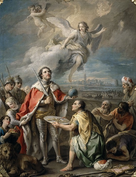Flipart, Charles Joseph -- Rendición de Sevilla al rey San Fernando. Part 1 Prado museum