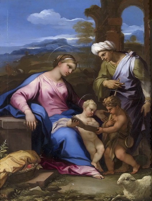 Giordano, Luca (Copia de Rafael) -- Sagrada Familia. Part 1 Prado museum