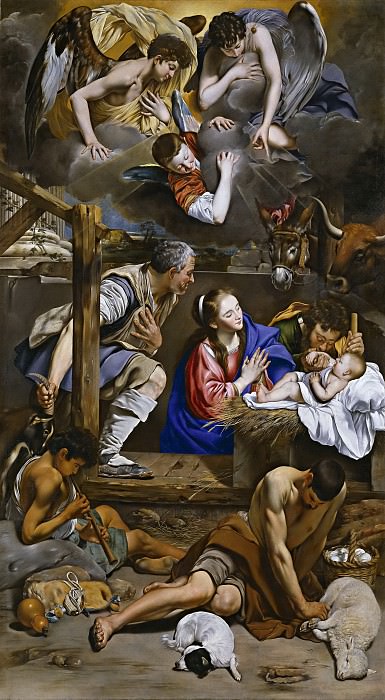 Maíno, Fray Juan Bautista -- La Adoración de los pastores. Part 1 Prado museum