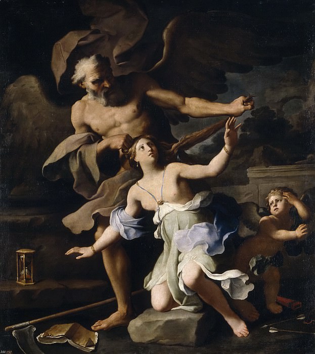 Cerrini, Giovanni Domenico -- El Tiempo destruyendo la Hermosura. Part 1 Prado museum