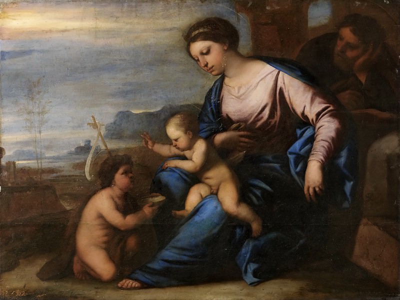 Giordano, Luca -- Sagrada Familia con San Juanito. Part 1 Prado museum