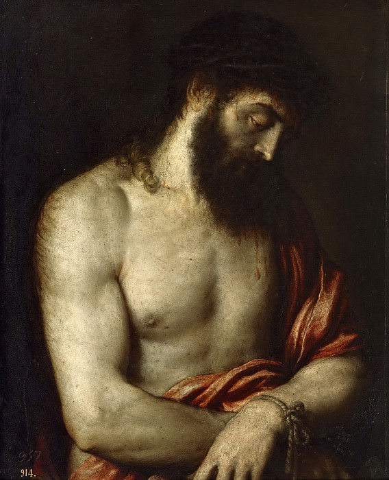 Tiziano, Vecellio di Gregorio -- Ecce Homo. Part 1 Prado museum