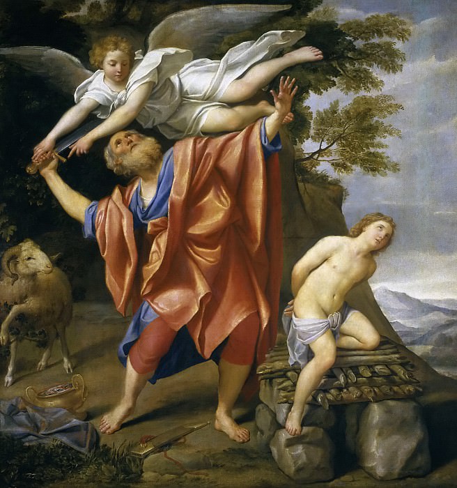 Domenichino -- El sacrificio de Isaac. Part 1 Prado museum