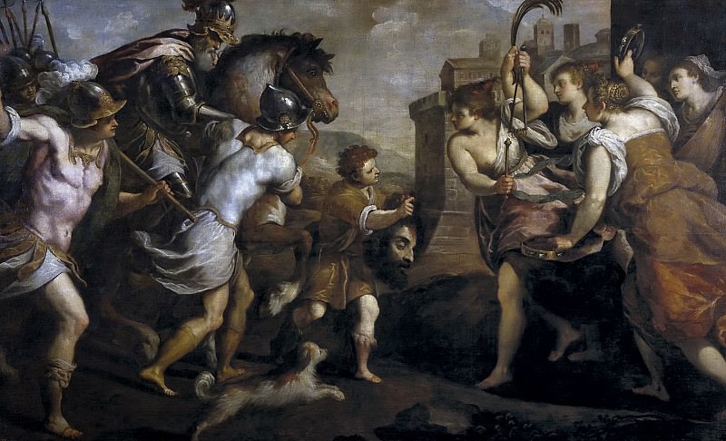 Palma il Giovane -- David vencedor de Goliat. Part 1 Prado museum