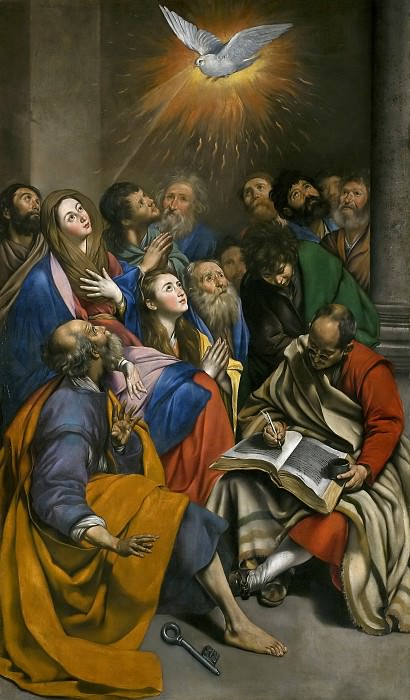 Maíno, Fray Juan Bautista -- Pentecostés. Part 1 Prado museum