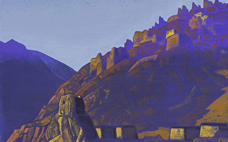 Замок Майтрейи (Пейзаж Тибета). Рерих Н.К. (Часть 3)