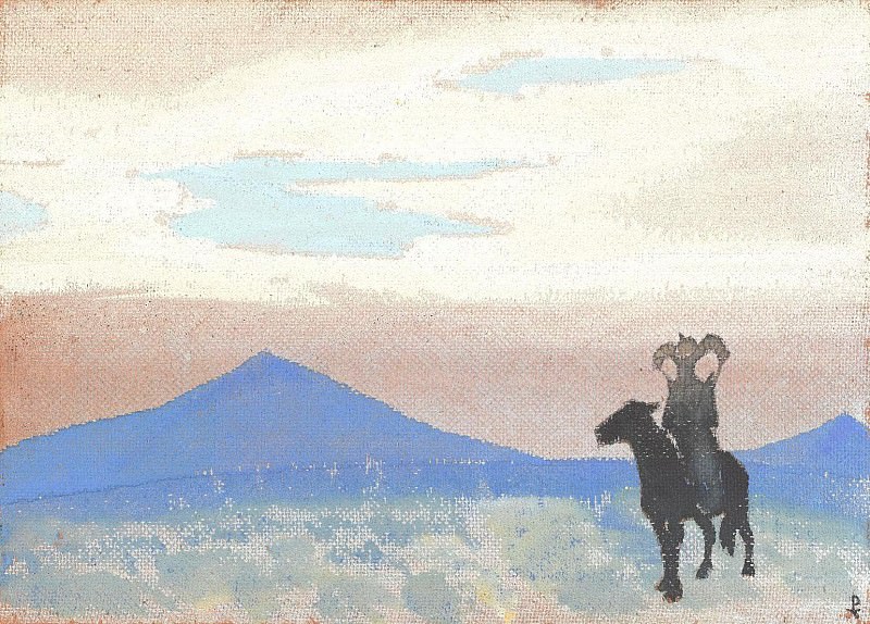 Мать Чингиз-хана #18 Эскиз одноименной картины (1933, ГМВ). Рерих Н.К. (Часть 3)