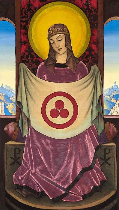 Madonna Oriflamma # 17 (Madonna Oriflamma). Roerich N.K. (Part 3)