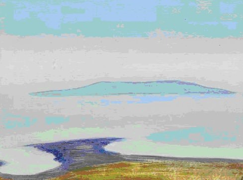 Monhegan. Maine (Island on the horizon) (Sketch). Roerich N.K. (Part 3)