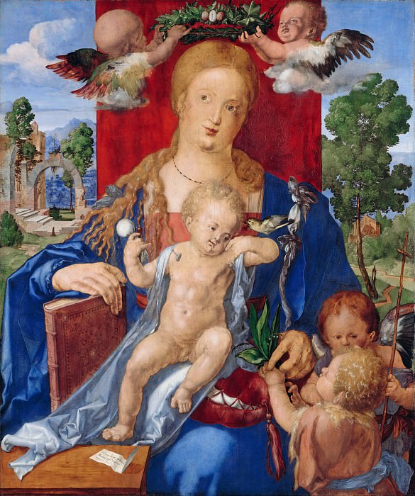 Дюрер, Альбрехт (1471-1528) - Мадонна с чижом. Часть 1