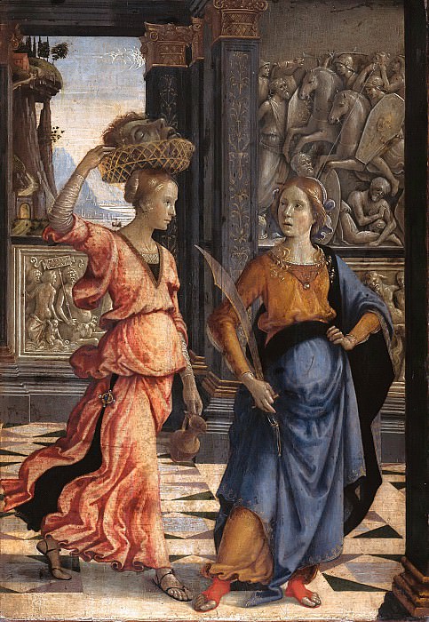 Гирландайо, Доменико (1449-1494) - Юдифь со служанкой. Часть 1