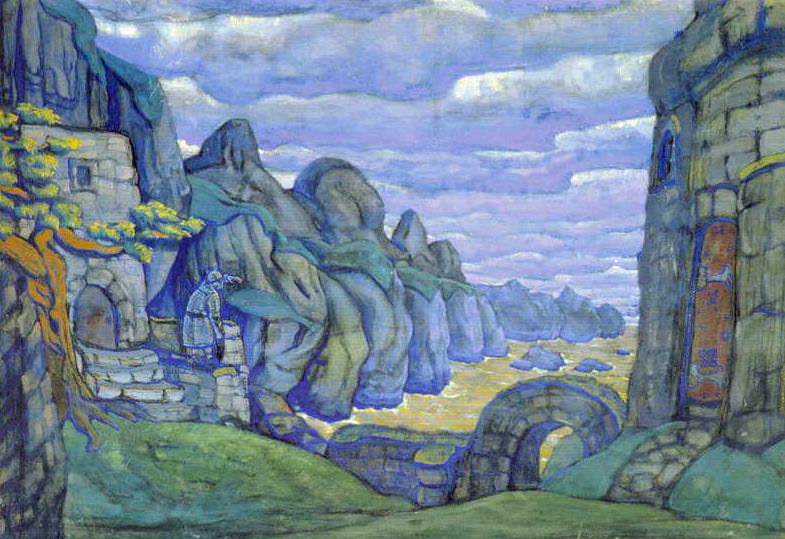 Tristan Castle in Brittany (3rd act). Roerich N.K. (Part 2)