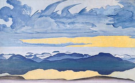 Horseman sunset. Thumbnail # 34 (Knight pm). Roerich N.K. (Part 2)