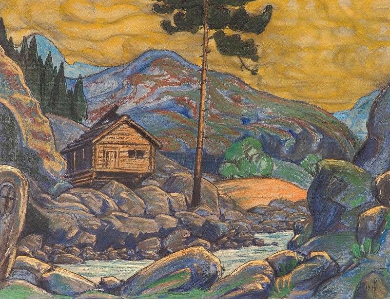 Hut in the mountains, Roerich N.K. (Part 2)