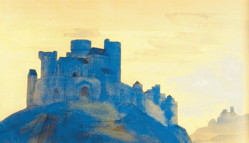 Castle. Sketch of the painting "Grad doomed". Roerich N.K. (Part 2)