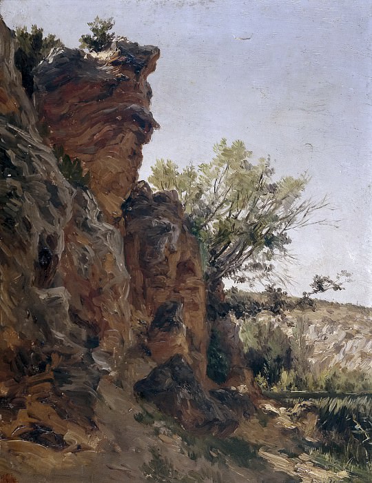 Haes, Carlos de -- Los Argálides (Piedra). Part 4 Prado Museum