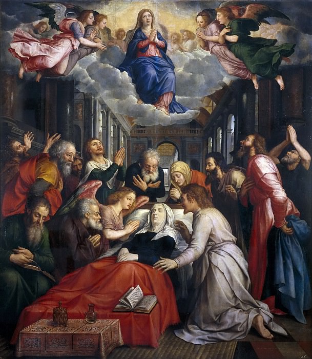 Coxie, Michiel I -- La Muerte de la Virgen y la Asunción. Part 4 Prado Museum