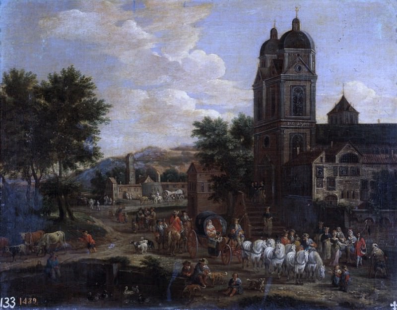 Boudewijns, Adriaen Fransz. -- Un santuario. Part 4 Prado Museum