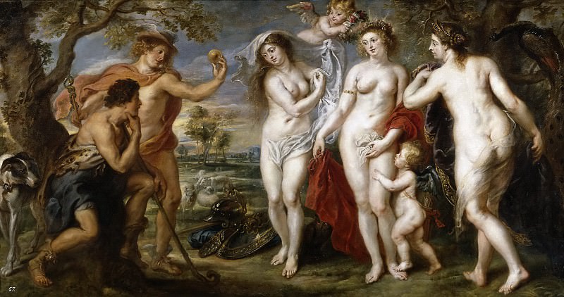 Rubens, Pedro Pablo -- El juicio de Paris. Part 4 Prado Museum