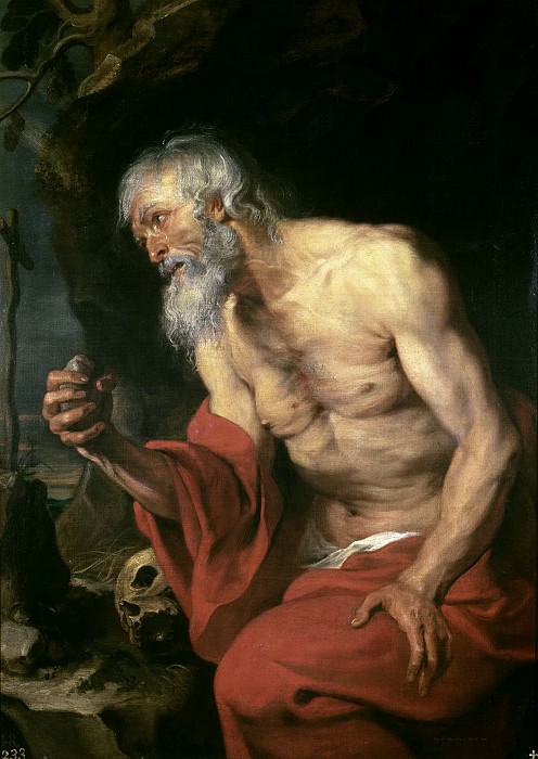Dyck, Anton van -- San Jerónimo, penitente. Part 4 Prado Museum