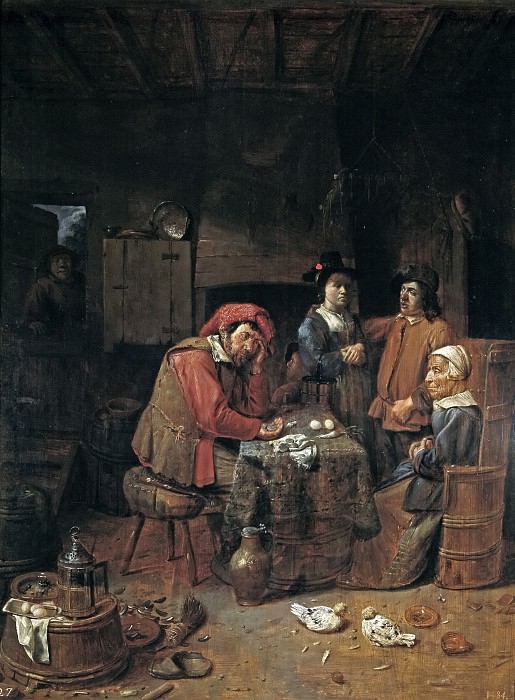 Craesbeeck, Joos van -- El contrato matrimonial. Part 4 Prado Museum