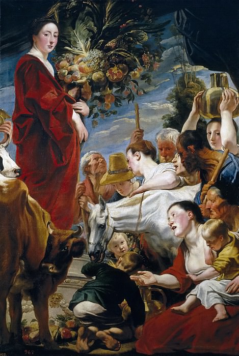 Jordaens, Jacob -- Ofrenda a Ceres. Part 4 Prado Museum