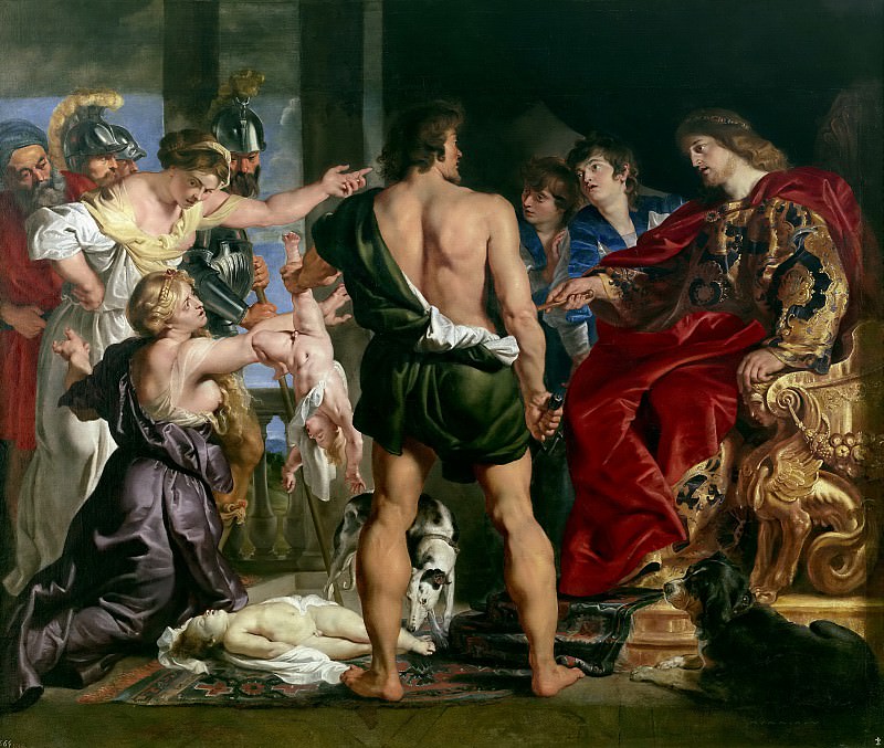 Anónimo (Taller de Rubens, Pedro Pablo) -- El juicio de Salomón. Part 4 Prado Museum