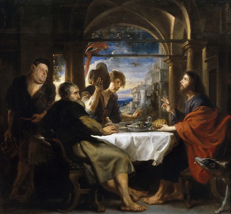 Rubens, Pedro Pablo -- La cena de Emaús. Part 4 Prado Museum