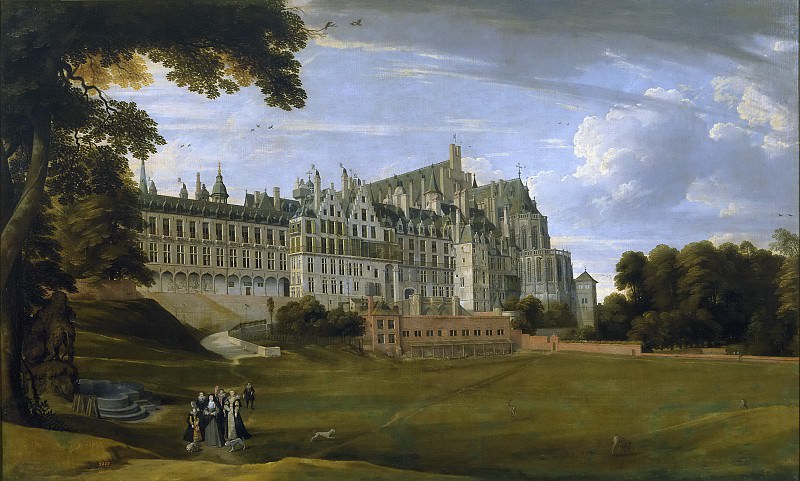 The Royal Palace of Brussels (Palace of Coudenberg) (Attributed to). Jan Brueghel the Younger