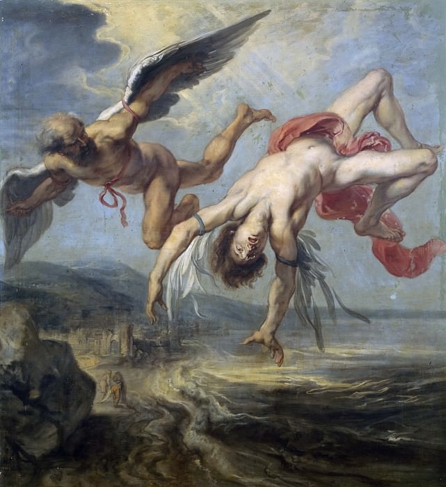 Gowy, Jacob Peter -- La caída de Ícaro. Part 4 Prado Museum