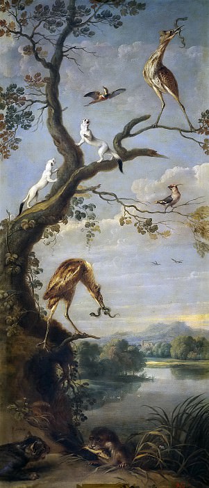 Snyders, Frans -- Aves acuáticas y armiños. Part 4 Prado Museum